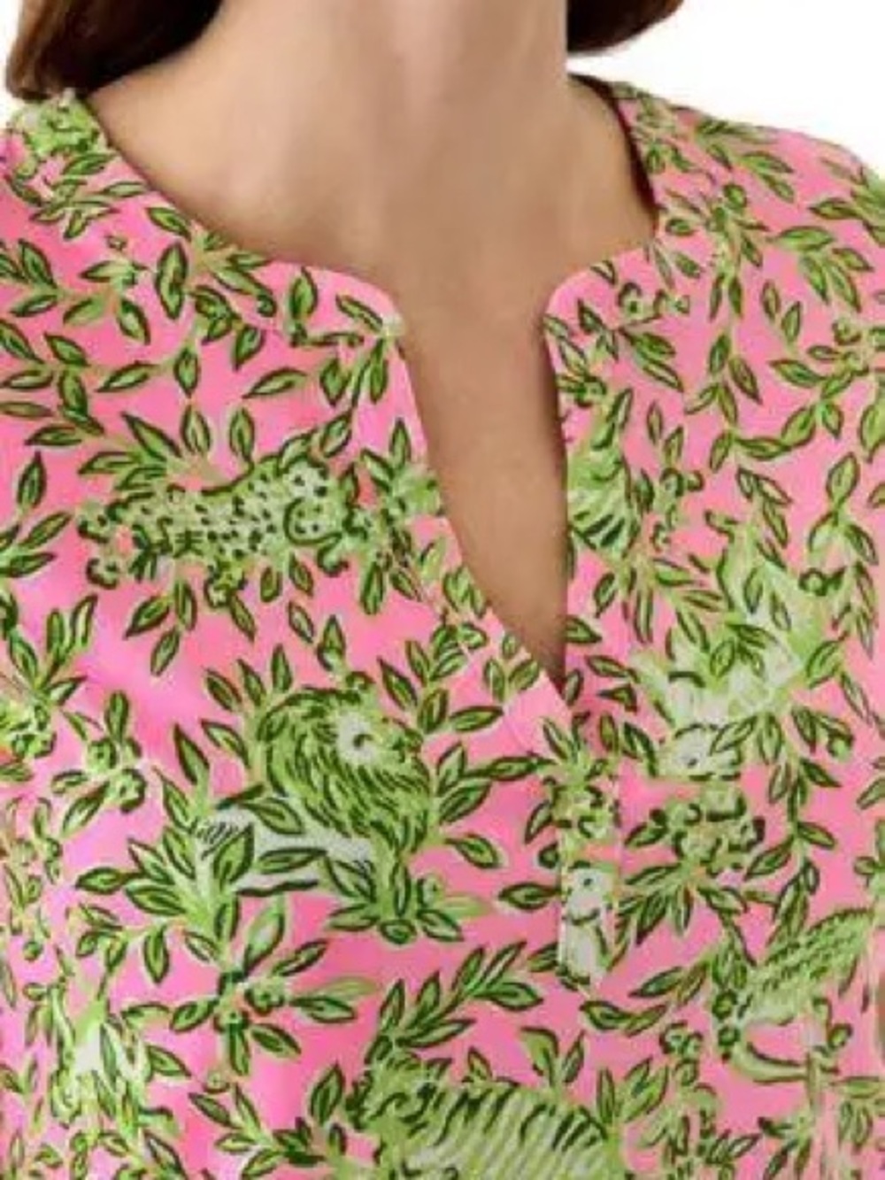 Lilly Pulitzer/Dev Short Sleeve Dress/100% Cotton/Rousseau Pink/Size: Small - Picture 6 of 16